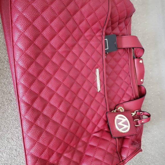 MKF Collection Lexie Vegan Leather Duffle by Mia K. RED - Picture 5 of 9